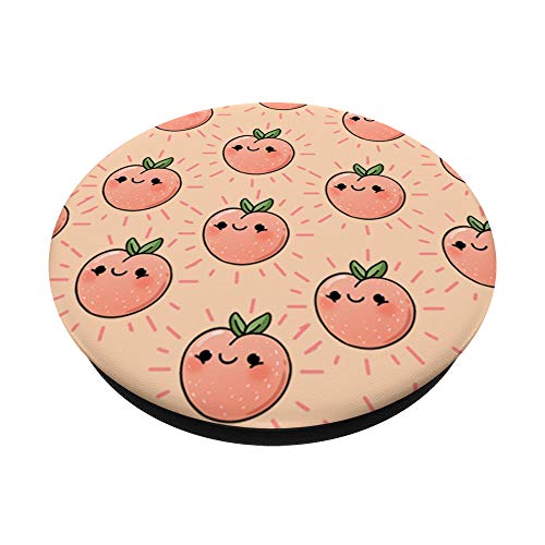 Kawaii Peach Fruit Pattern Peach Fruit Gift PopSockets Swappable PopGrip