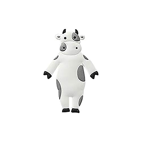 DUO ER Cute Cow Cartoon Animal Hook Free Punch Fridge Magnet Key Sticky Hook Hat Clothes Hook for Light Widgets Keychain Hook (Color : C)