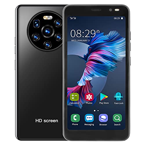 Mate40 Pro Unlocked SmartPhone, 5.45" HD Full Screen 3G Cell Phones with Dual-Core CPU Dual SIM Card Front Rear Dual Cameras Support Face Recognition 128GB Expandable Storage,for 6.0 Operating System