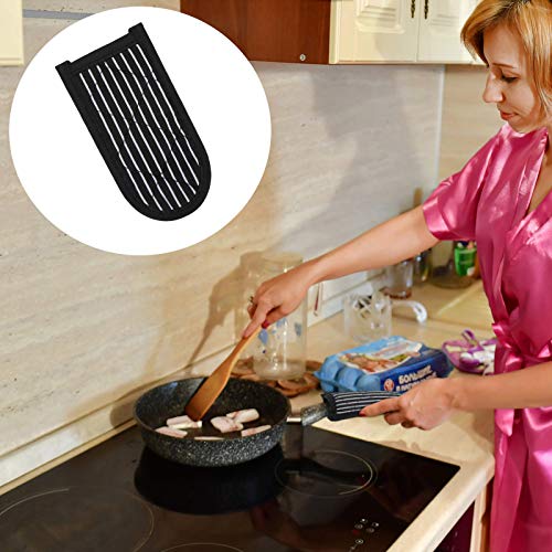 4 Pieces Heat Resistant Handle Covers Cotton Pan Handle Sleeves Hot Handle Holders Machine Washable Handle Cover for Kitchen Baking Cooking Supplies