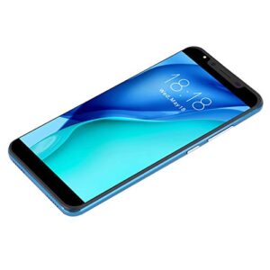 Unlocked Smartphones 3G, International Android Unlocked Cell Phones, 5.72in HD Screen, 512MB +4G, 2MP + 2MP Quad Camera, Dual Card Dual Standby, Face ID&Fingerprint Unlock(Blue)