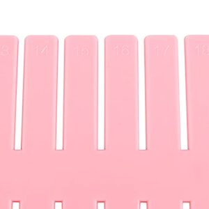 ZOENHOU 60 PCS DIY Drawer Divider Organizers, Pink Drawer Dividers, Adjustable Premium Plastic Organizers for Makeup Drawers Desktop Kitchen Drawer Organizers and Storage, 12.6 x 2.76 Inch