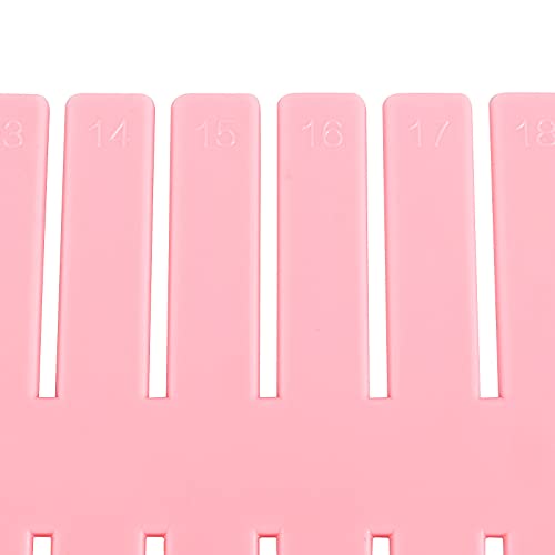 ZOENHOU 60 PCS DIY Drawer Divider Organizers, Pink Drawer Dividers, Adjustable Premium Plastic Organizers for Makeup Drawers Desktop Kitchen Drawer Organizers and Storage, 12.6 x 2.76 Inch