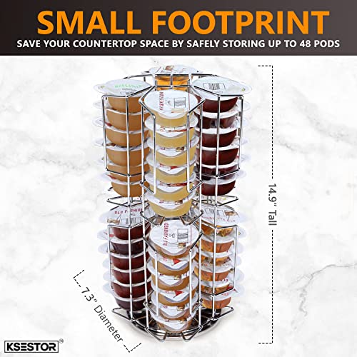 Storage Carousel for Bartesian Capsules by Ksestor - Holds up to 48 Bartesian Pods - 360-Degree Rotation - Bartesian Pod Holder - Bartesian - Bartesian Cocktail Machine