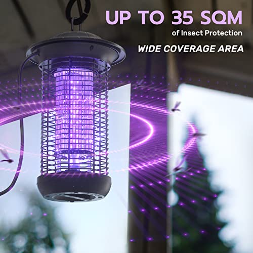 Sahara Sailor Bug Zapper for Outdoor and Indoor, Bulb Replaceable, High Voltage Electronic Mosquito Killer, Insect Trap for Home Garden Backyard Patio