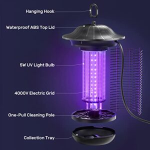 Sahara Sailor Bug Zapper for Outdoor and Indoor, Bulb Replaceable, High Voltage Electronic Mosquito Killer, Insect Trap for Home Garden Backyard Patio