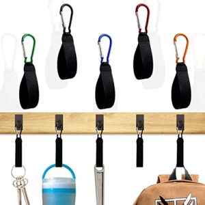 10 Pcs Fence Hook Hanger Paracord Carabiner Hanging Hooks Fence Hook Perfect for Bottles Backpack Bat Bags Camping Tools