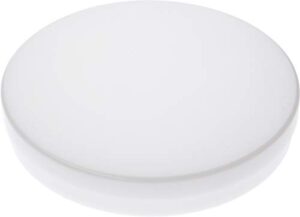 pioneer plastics 170chips white round plastic container, 6" w x 1" h, pack of 4