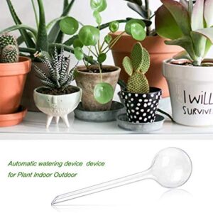 Gddochn 6 Pack Plant Self-Watering Bulbs,Clear Garden Watering Globes,Automatic Water Device for Plants,Indoor Outdoor Decor