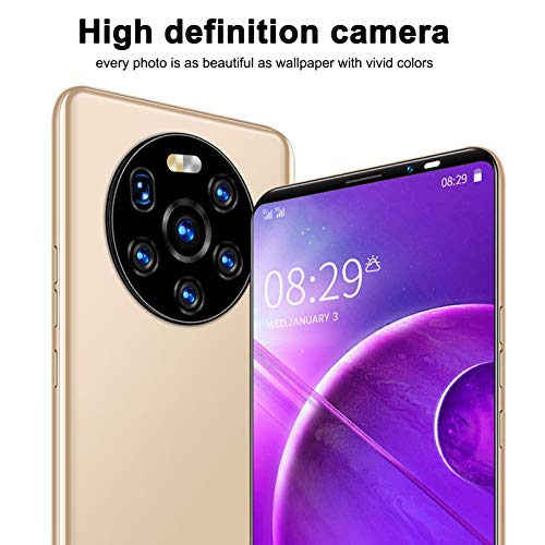 Vbestlife Mate40 Pro 3G Smartphone Unlocked, 5.45in HD Full Screen Cell Phone for Android6.0 Dual Core CPU Dual Card Dual Standby HD Front Rear Camera Support for Expansion 128GB