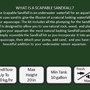 V AquaVista Aquatics Sutherland Scapable SandFall Kit