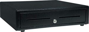 star micronics cd4-1616 5 bill / 5 coin choice series cash drawer with 2 media slots and included cable (16" x 16") - black