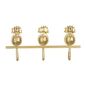 Deco 79 Rack Wall Hook, S/2 13", 23" W, Gold