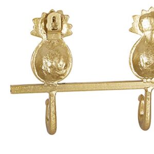 Deco 79 Rack Wall Hook, S/2 13", 23" W, Gold