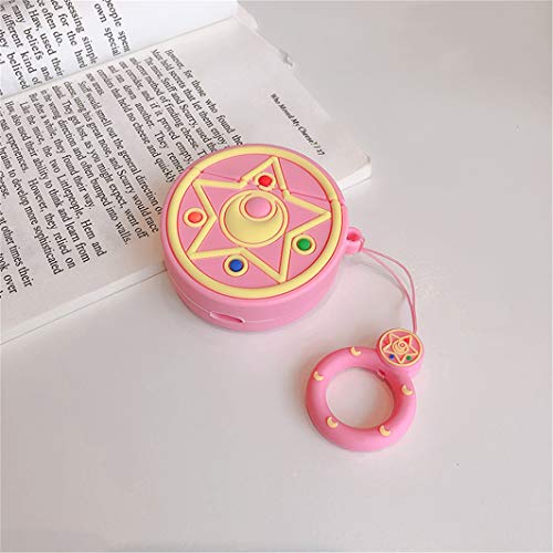 Oqplog for Airpod 2/1 for AirPods Case 3D Cute Fun Cartoon Fashion Funny Character Air Pods 2&1 Cover Design for Girls Women Teen Boys Unique Kawaii Trendy Stylish Soft Silicone Cases – Pink Star