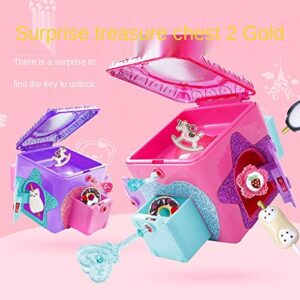 cong ya jiandong wenchuang surprise treasure box children39;s toys blind box treasure box girl jewelry box princess magic castle(surprise treasure box fantasy fan)