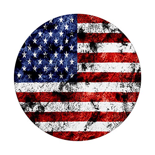 USA US America american flag stars patriotic white blue red PopSockets Swappable PopGrip