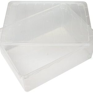 Basicwise Plastic Storage Container, Shoe box, Set of 6