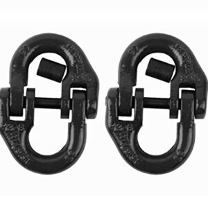 DLLRV Trailet Safety Chain Connector Link 1/2 inch, Tow Hitch HammerLock, 12000 Lbs Loading, Coupling Link. (Two Pack)