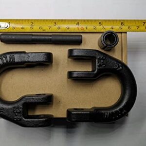 DLLRV Trailet Safety Chain Connector Link 1/2 inch, Tow Hitch HammerLock, 12000 Lbs Loading, Coupling Link. (Two Pack)