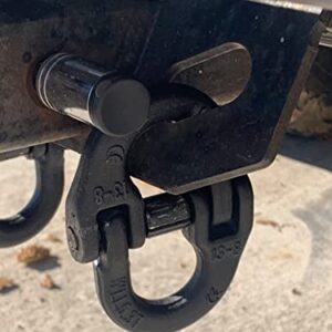 DLLRV Trailet Safety Chain Connector Link 1/2 inch, Tow Hitch HammerLock, 12000 Lbs Loading, Coupling Link. (Two Pack)