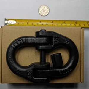 DLLRV Trailet Safety Chain Connector Link 1/2 inch, Tow Hitch HammerLock, 12000 Lbs Loading, Coupling Link. (Two Pack)