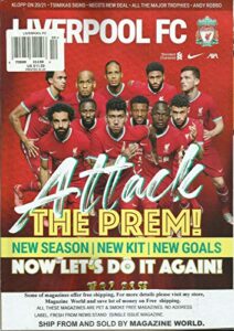 liverpool fc magazine attack the prem! october, 2020 issue, 97 printed in uk