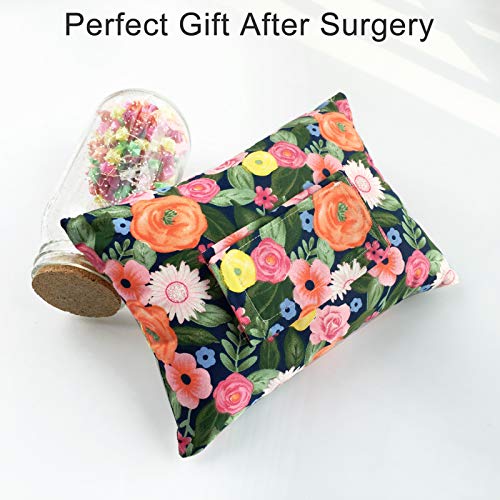 D. Cozy Seat Belt Pillow Post Surgery Mastectomy Breast Cancer Chemo Port Pillows Post Op Heart Surgery Recovery Comfort Cushion for Women Men Patients (Cute Flower), 1 Count (Pack of 1)