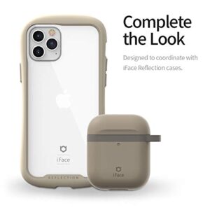 iFace Grip On Color Silicone Case Compatible with AirPods 1 and 2 - Wireless Charging Compatible, Aluminum Carabiner Included - Navy