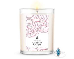 jewelscent cotton candy home jewelry 18oz surprise ring candle size 6