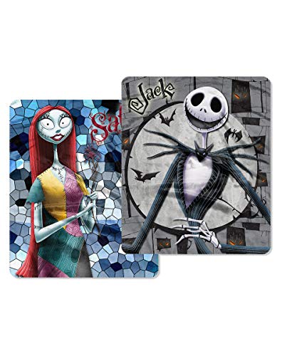 Spirit Halloween Jack and Sally Reversible The Nightmare Before Christmas Fleece Blanket