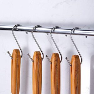 WHYHKJ 12pcs 4.7 Inches Extra Large S Shape Hooks Heavy-Duty Stainless Steel Hanging Hooks Pot Pan Hanger Clothes Storage Rack Tool Kitchen Tools