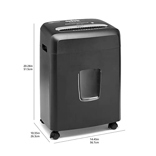 Amazon Basics 12-Sheet Micro Cut Paper Shredder and Credit Card CD Shredder with 6 Gallon Bin