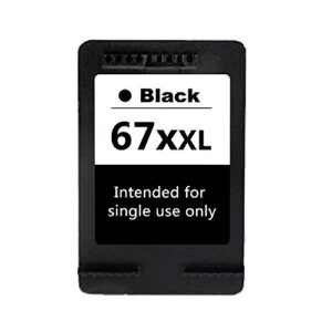 intended for hp 67xxl ink cartridge single use only black
