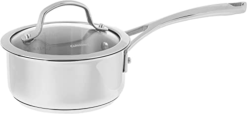 Cuisinart 9519-14 Forever Stainless Collection Saucepan and Lid, 1 Qt, Stainless Steel