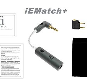 iFi iEMatch+ 3.5mm Male to Female Headphone Jack in-Ear-Monitor Audio/Optimizer/Attenuator