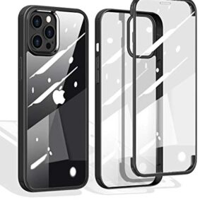 iPhone 12 Universal Double- Sided Tempered Glass Phone case (Mysterious Black)