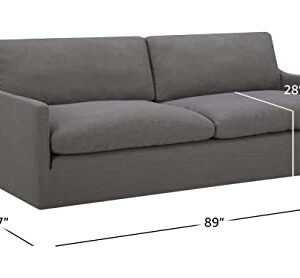 Amazon Brand – Stone & Beam Rustin Contemporary Deep-Seated Sofa Couch, 89"W, Grey