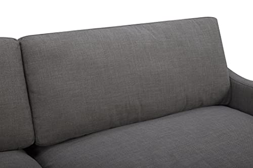 Amazon Brand – Stone & Beam Rustin Contemporary Deep-Seated Sofa Couch, 89"W, Grey