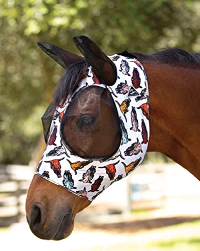 Professional's Choice Pattern Comfort Fit Fly Mask CFM-21 Pattern Comfort Fit Fly Mask Bearpaw Pony