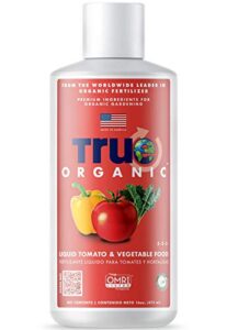 true organic - liquid tomato & vegetable food 16oz - cdfa, omri, for organic gardening