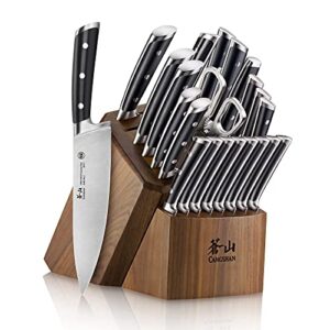 cangshan s series 1026054 german steel forged 23-piece knife block set