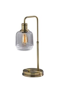 adesso home sl3712-21 transitional table lamp from barnett collection in brass - antique finish, 10.00 inches, bronze