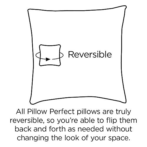 Pillow Perfect Outdoor | Indoor Nesco Caribe 16.5 Inch Throw Pillow, 16.5 X 16.5 X 5, Blue