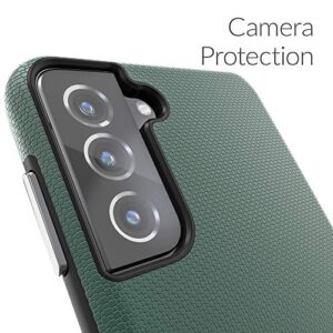 Crave Dual Guard for Galaxy S21+ Case, Shockproof Protection Dual Layer Case for Samsung Galaxy S21 Plus, S21+ 5G (6.7 inch) - Forest Green