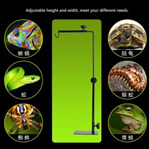 Heavy Duty Adjustable Floor Heat Lamp Stand, Easy Installation Move Adjustable Reptiles Floor Lamp Stand Beard Dragons for Amphibians Pet Reptiles Tortoise Centipede Spider