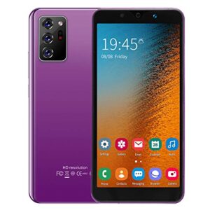 vbestlife 3g unlocked smartphone, note30 plus 5.72in hd full screen cell phone, support app face recognition for android 8.1 fingerprint unlock smartphone, 512m 4g, dual sim dual camera purple