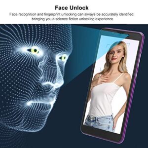 Vbestlife 3G Unlocked Smartphone, Note30 Plus 5.72in HD Full Screen Cell Phone, Support APP Face Recognition for Android 8.1 Fingerprint Unlock Smartphone, 512M 4G, Dual SIM Dual Camera Purple