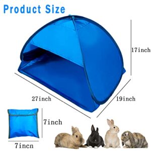 Hamiledyi Rabbit Tent House Bunny Teepee Bed Portable Small Animals Hideaway Folding Shelter Hideout Hut Pop Up Pet Camping Tents for Ferret Chinchilla Guinea Pig Cat Puppy