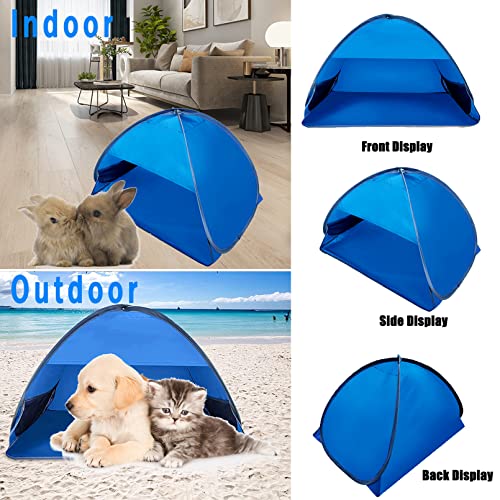Hamiledyi Rabbit Tent House Bunny Teepee Bed Portable Small Animals Hideaway Folding Shelter Hideout Hut Pop Up Pet Camping Tents for Ferret Chinchilla Guinea Pig Cat Puppy